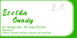 etelka onody business card